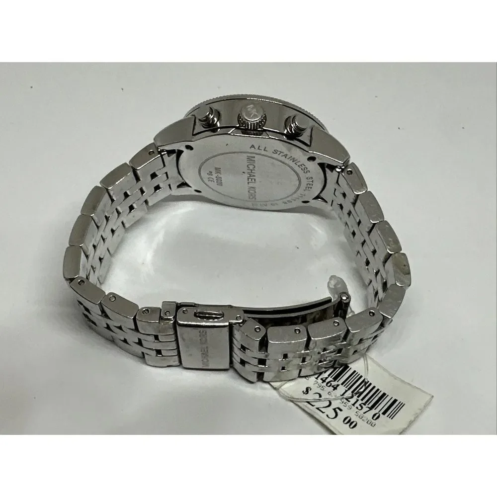 Michael Kors MK5020 Women's Silver Stainless Steel Analog Dial Wrist Watch NUL54